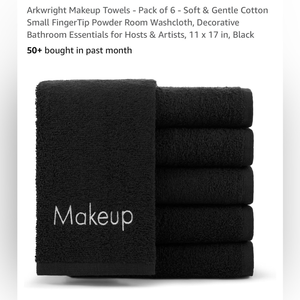 END OF THE YEAR SALE!! 12- BRAND NEW Makeup Towel!!